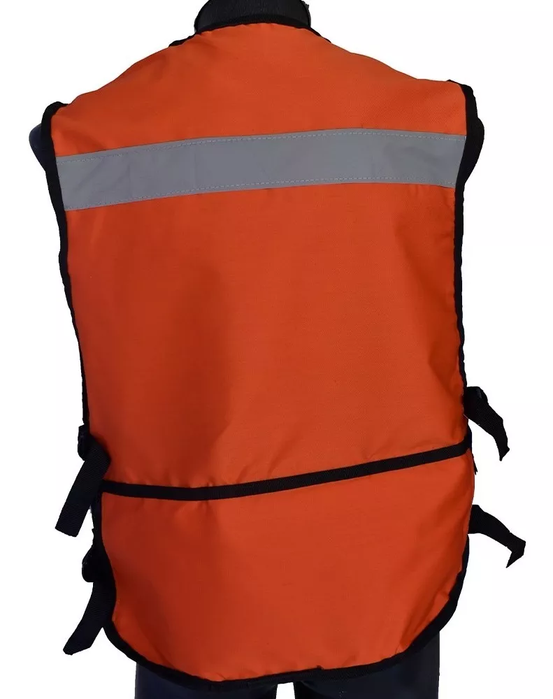 Foto 3 pulgar | Chaleco Seguridad Industrial Brigadista Reflejante Textil Naranja