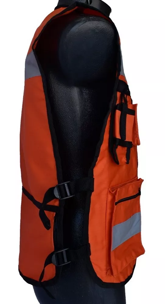 Foto 4 pulgar | Chaleco Seguridad Industrial Brigadista Reflejante Textil Naranja