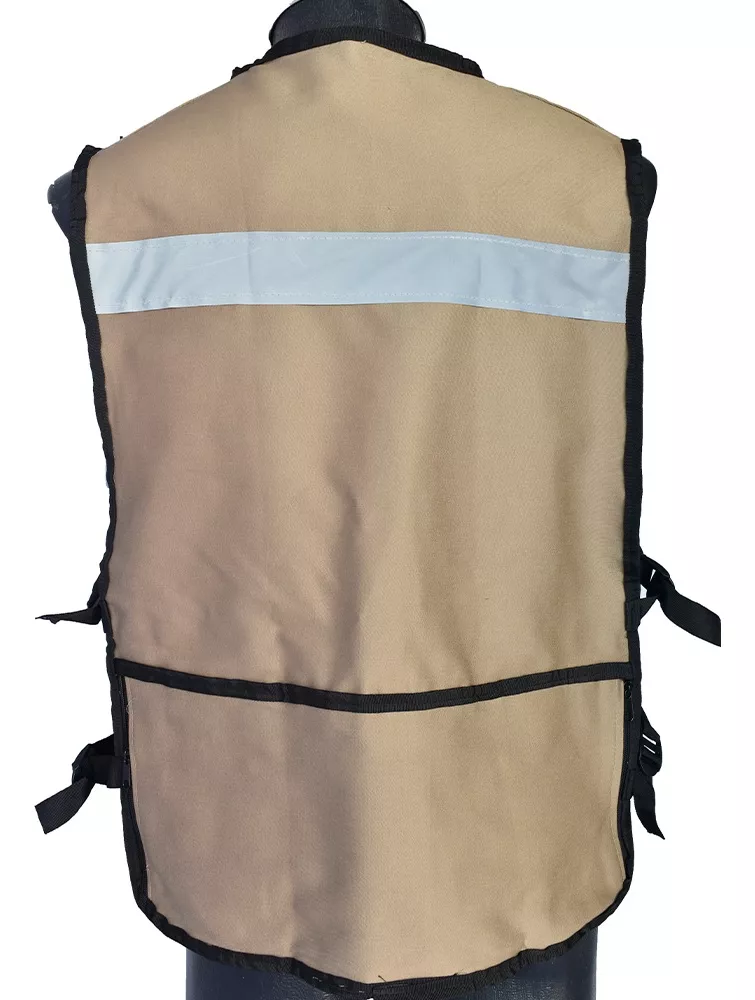 Foto 4 | Chaleco Seguridad Industrial Brigadista Reflejante Textil Caqui