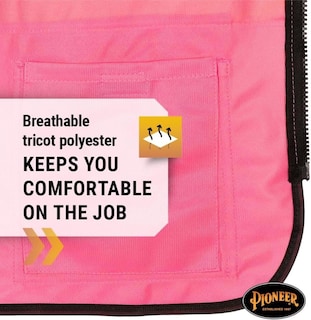 Foto 5 | Chaleco De Seguridad Pioneer Para Mujer Con Cinta Reflectante De Alta Visibilidad Rosa - Venta Internacional.