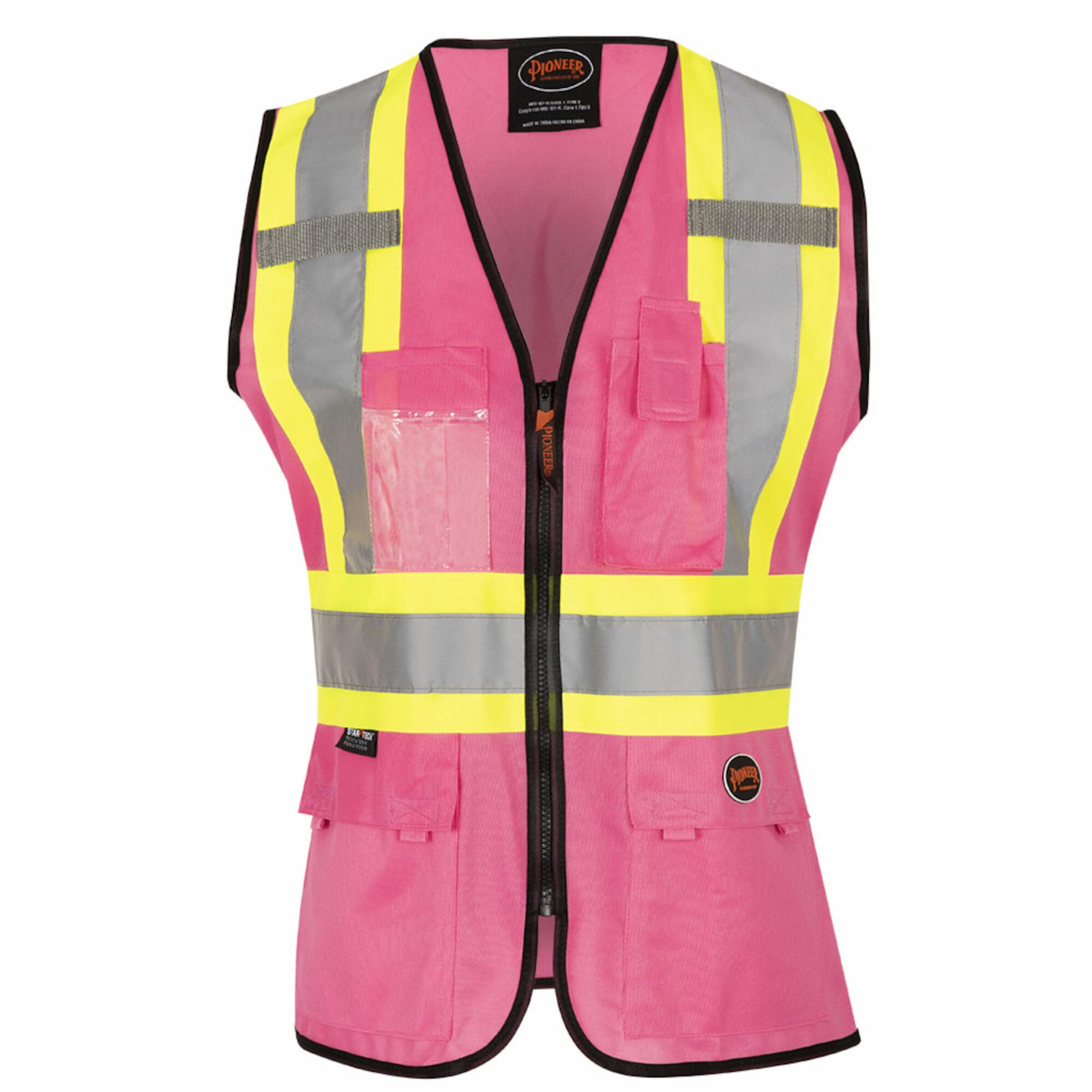 Foto 2 pulgar | Chaleco De Seguridad Pioneer Para Mujer Con Bolsillos Hi-vis Pink - Venta Internacional.