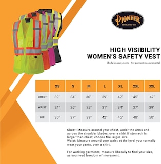 Foto 6 | Chaleco De Seguridad Pioneer Para Mujer Con Bolsillos Hi-vis Pink - Venta Internacional.