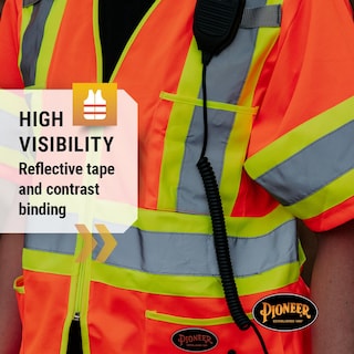 Foto 3 | Chaleco De Seguridad Pioneer Hi Vis Con Mangas Para Hombre Y Mujer, Clase 3 - Venta Internacional.