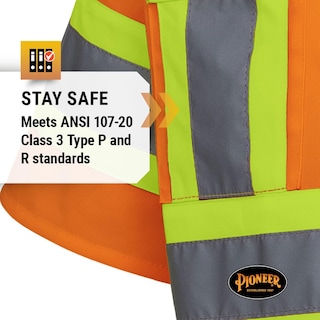 Foto 7 | Chaleco De Seguridad Pioneer Hi Vis Con Mangas Para Hombre Y Mujer, Clase 3 - Venta Internacional.