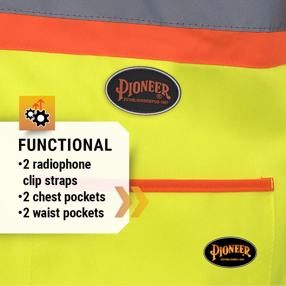 Foto 6 pulgar | Chaleco De Seguridad Pioneer Hi Vis Con Mangas Para Hombre Y Mujer, Clase 3 - Venta Internacional.