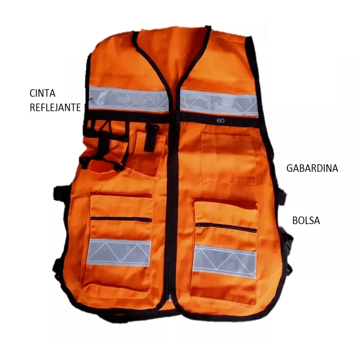 Foto 3 pulgar | Chaleco Brigadista Reflejante Seguridad Industrial Eo Safe Imports Esi-6711-1 Naranja
