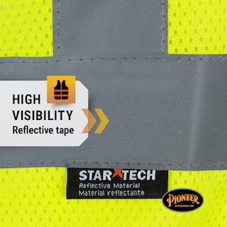 Foto 4 | Chaleco De Seguridad Pioneer Hi Vis Mesh Para Hombre Y Mujer Clase 2 - Venta Internacional.