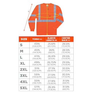 Foto 3 | Camisa De Seguridad Ergodyne Glowear 8391 Ansi De Alta Visibilidad Naranja - Venta Internacional.