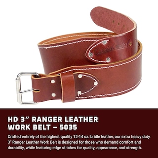 Foto 2 | Cinturón De Trabajo De Piel Occidental Leather 3 Ranger Xxl Oxyred - Venta Internacional.