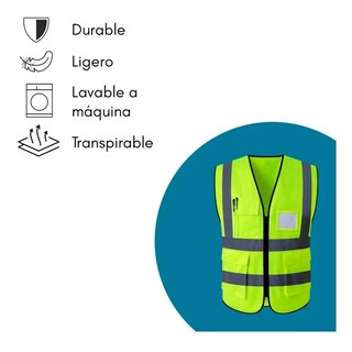 Foto 2 | Chaleco de Seguridad Reflejante Eo Safe Imports Esi-10185 Multicolor 3 Piezas
