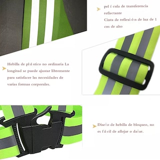 Foto 2 | Kit Chaleco Reflejante Seguridad Eo Safe Imports Esi-10189 Verde 5 Piezas