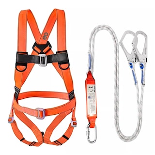 Foto 2 | Arnés Seguridad Contra Caídas con Gancho Doble 200cm Eo Safe Imports Esi-15646 Naranja