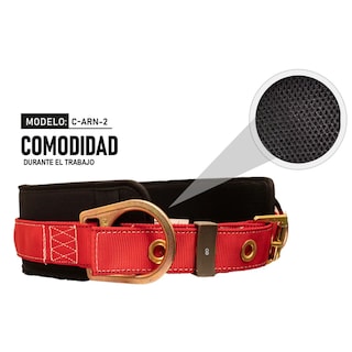 Foto 2 | Cinturón Con Anillo D En Los Costados Eo Safe Imports Esi-19259 Rojo