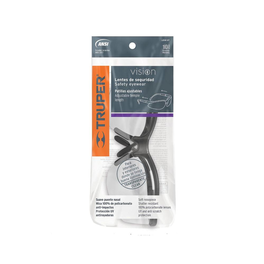 Foto 2 | Lentes de Seguridad Truper LEDE-EP color Gris