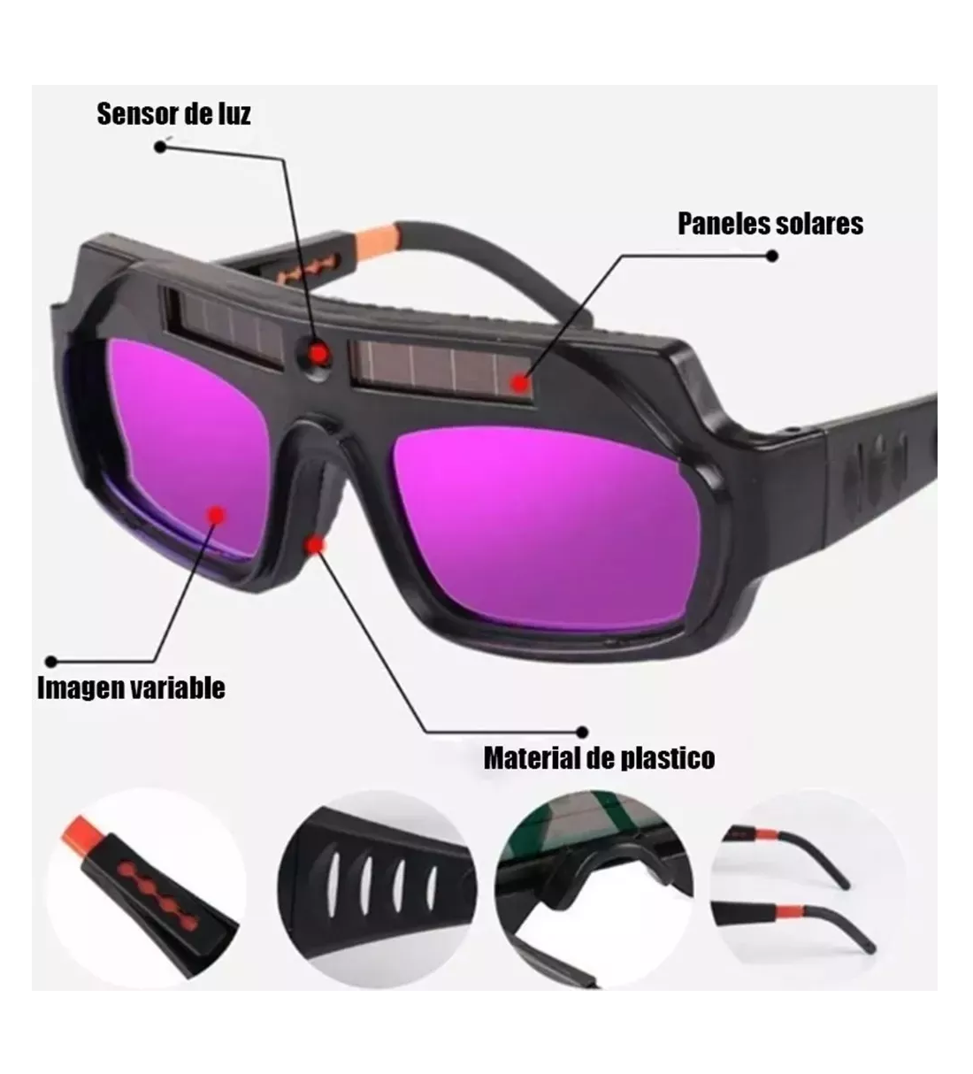 Foto 4 pulgar | Lentes de Seguridad Eo Safe Imports Esi7337 para Soldar