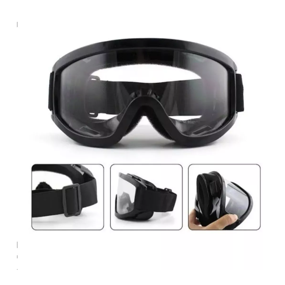 Foto 4 pulgar | Goggles de Protección Eo Safe Imports Esi-7686 Anti-químico Anti-fluidos Anti-impacto Negro