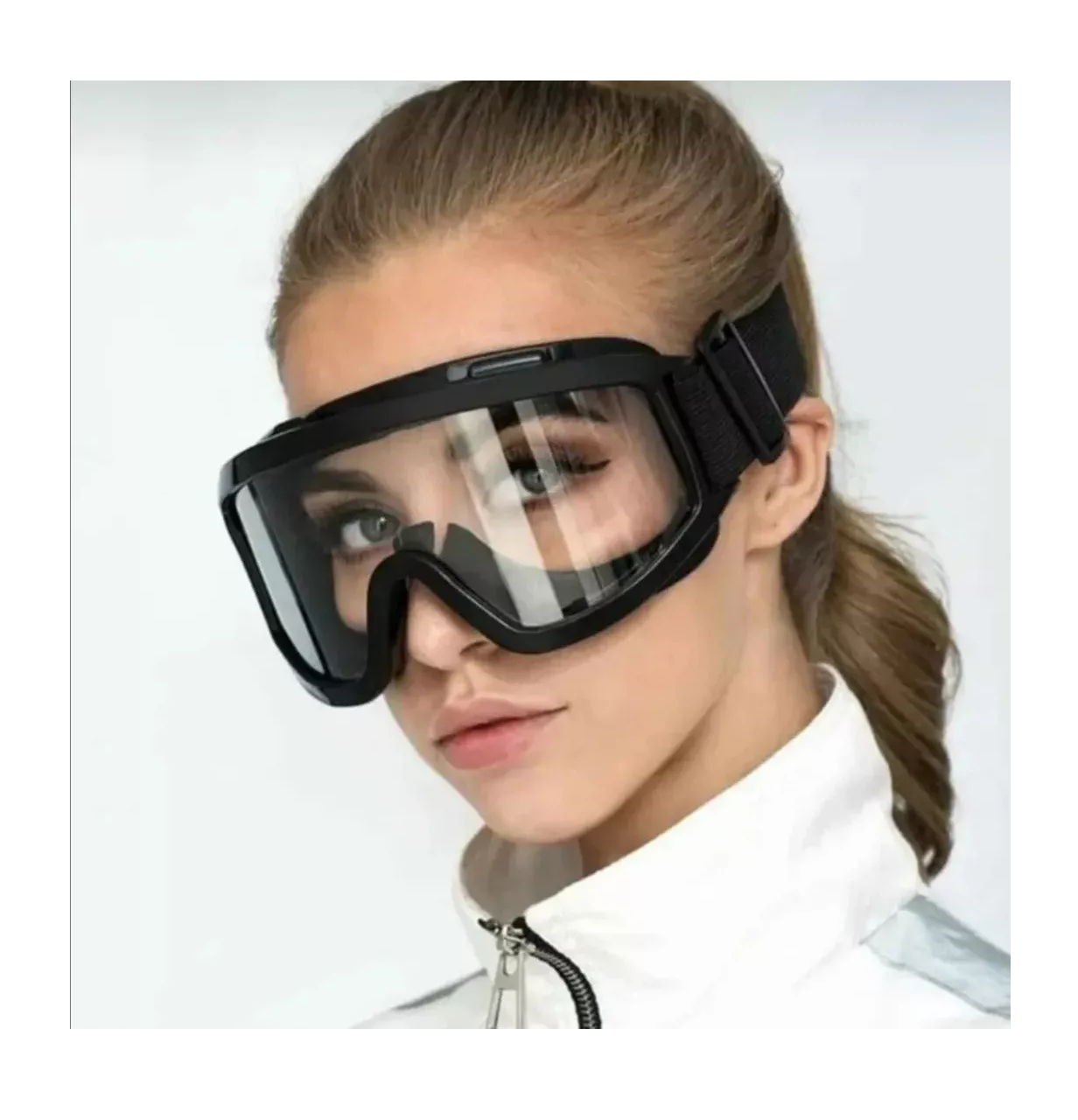 Foto 6 pulgar | Goggles de Protección BELUG Anti-químico Anti-impacto Negros