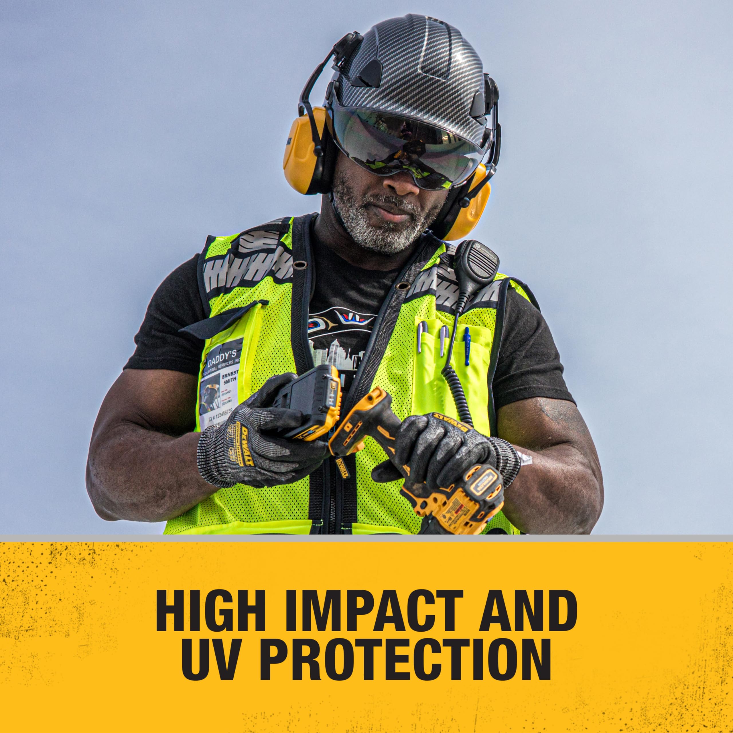 Foto 7 pulgar | Visera Dewalt Dpg22-sh Con Lente Antivaho Y Humos Para Casco - Venta Internacional.