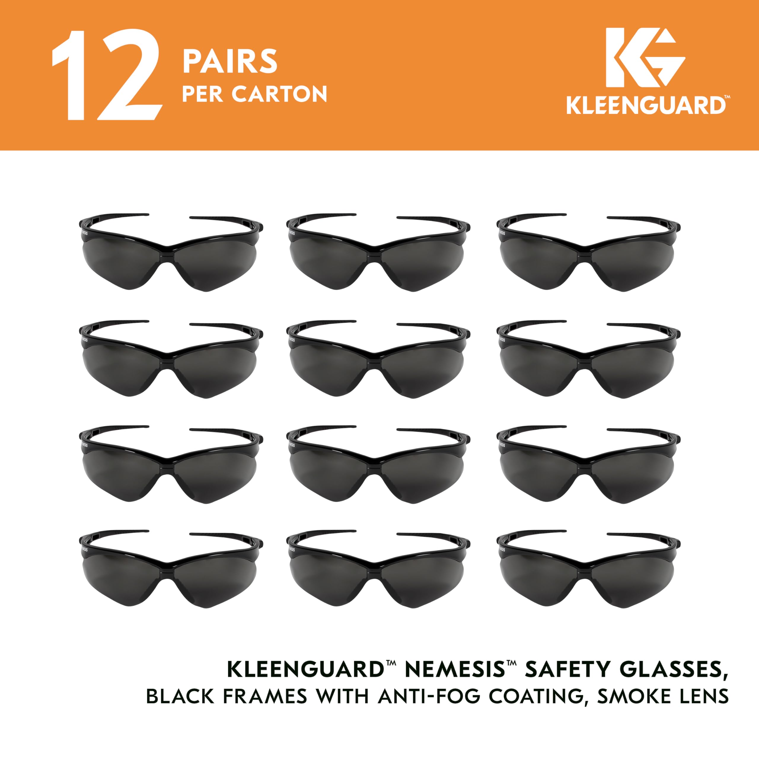 Foto 3 pulgar | Gafas De Seguridad Kleenguard V30 Nemesis Smoke Lenses (paquete De 12) - Venta Internacional.
