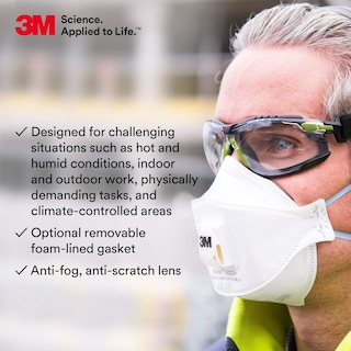 Foto 4 | Gafas De Seguridad 3m Solus Serie 1000, Lentes Transparentes, Verde/negro - Venta Internacional.