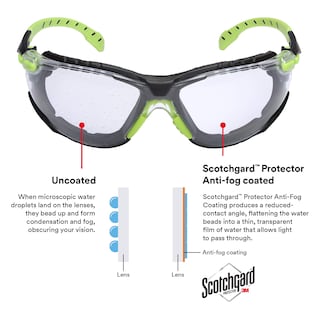 Foto 5 | Gafas De Seguridad 3m Solus Serie 1000, Lentes Transparentes, Verde/negro - Venta Internacional.