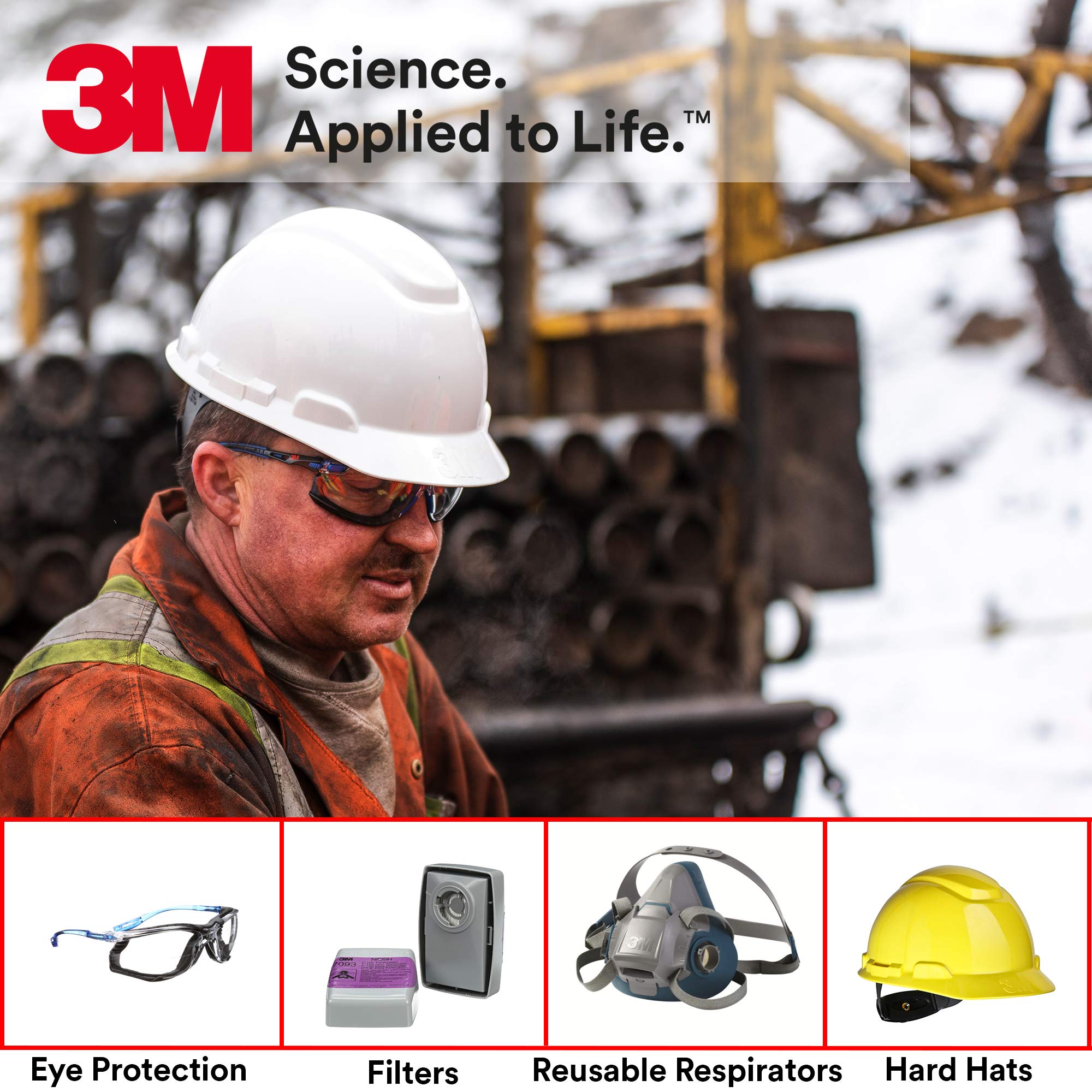 Foto 6 | Gafas De Seguridad 3m Solus 1000 S1201sgaf Montura Verde/negra - Venta Internacional.