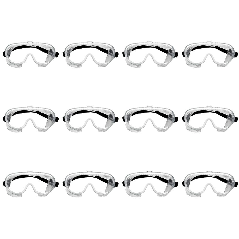 Foto 2 pulgar | Pack 12 Goggles De Seguridad Qb1304 Transparente Maple Safe