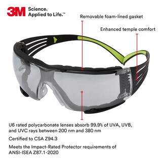 Foto 2 | Gafas De Seguridad 3m Securefit 400 Ansi Z87 Protección Ocular - Venta Internacional.