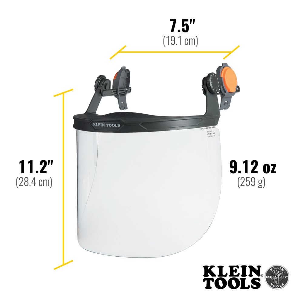 Foto 4 pulgar | Gorro Protector Facial Klein Tools 60528 De Ala Completa, Transparente - Venta Internacional.