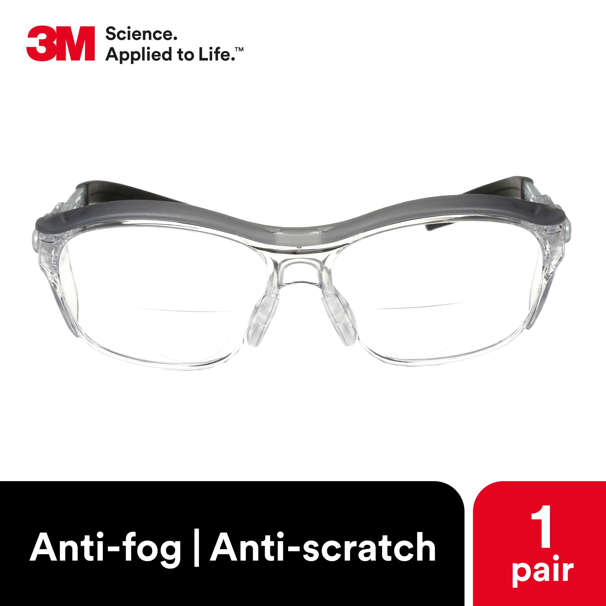 Foto 4 pulgar | Gafas De Seguridad 3m Nuvo Con Lectores Y Lente Transparente De 1,5 Dioptrías - Venta Internacional.