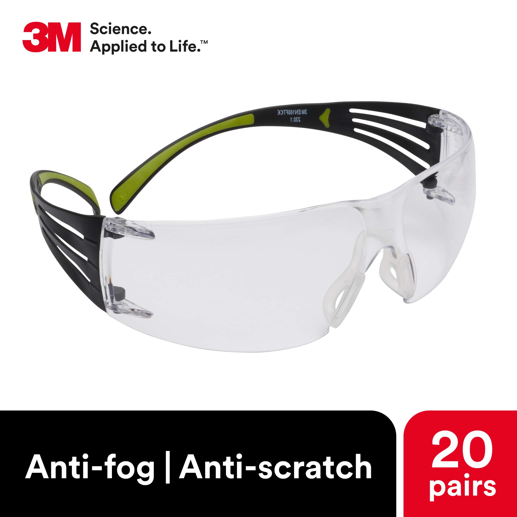 Foto 5 pulgar | Gafas De Seguridad 3m Securefit, Antivaho, Antiarañazos, Lentes Transparentes - Venta Internacional.