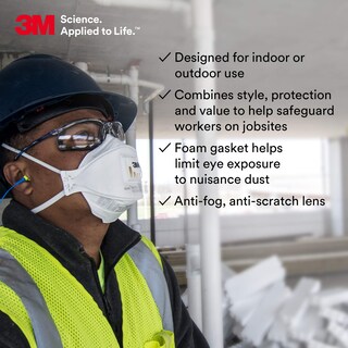 Foto 4 | Gafas De Seguridad 3m Virtua Ccs, Antivaho, Lentes Transparentes, Marco Azul - Venta Internacional.