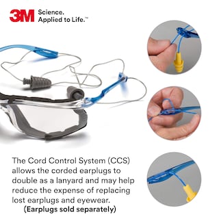 Foto 5 | Gafas De Seguridad 3m Virtua Ccs, Antivaho, Lentes Transparentes, Marco Azul - Venta Internacional.