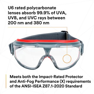 Foto 5 | Gafas 3m Gogglegear 500 Series Gg501sgaf, Lente Transparente - Venta Internacional.