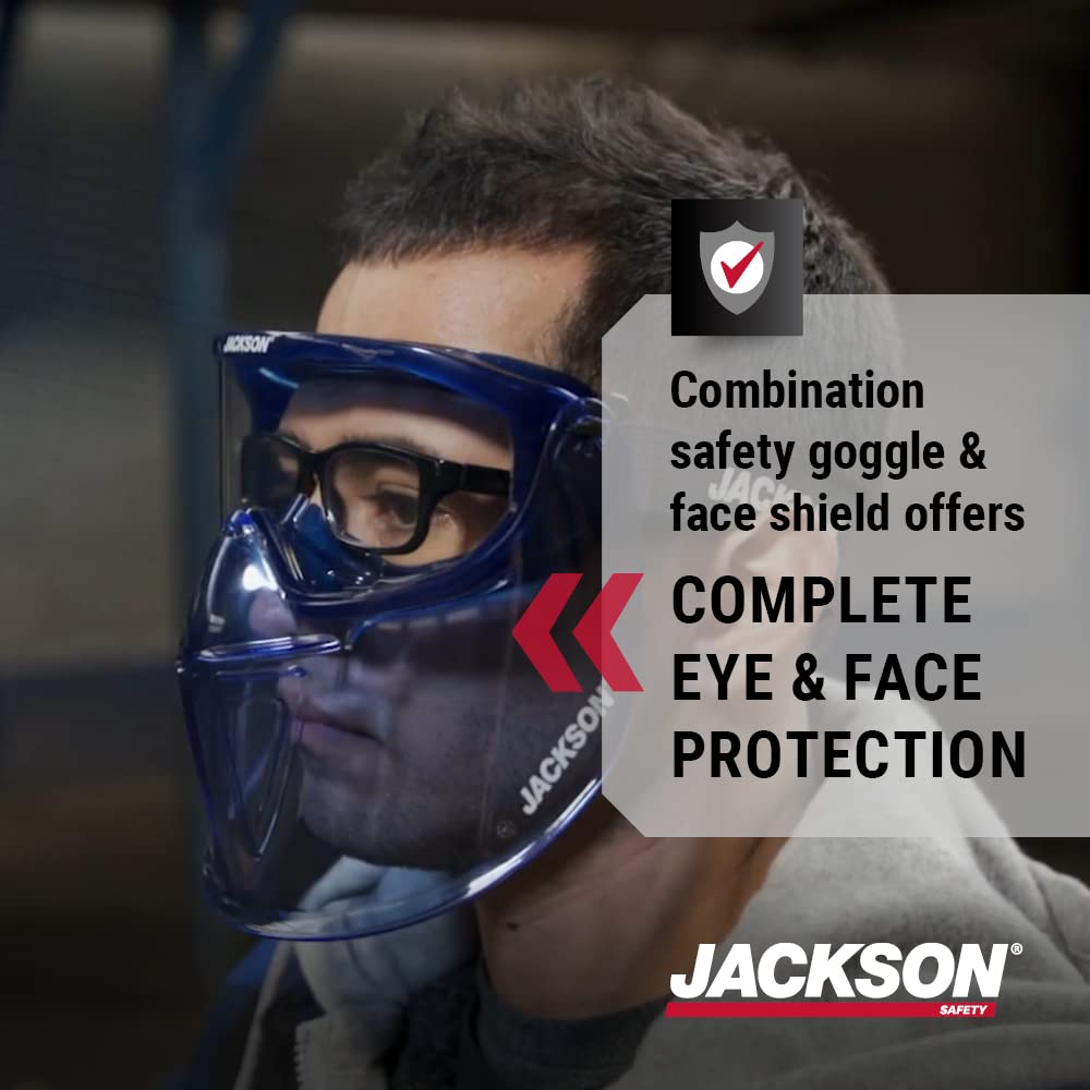 Foto 3 pulgar | Gafas De Seguridad Jackson Safety Gpl500 Premium Con Protector Facial - Venta Internacional.