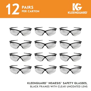 Foto 2 | Gafas De Seguridad Kleenguard V30 Nemesis Lente Transparente Y Marco Negro - Venta Internacional.