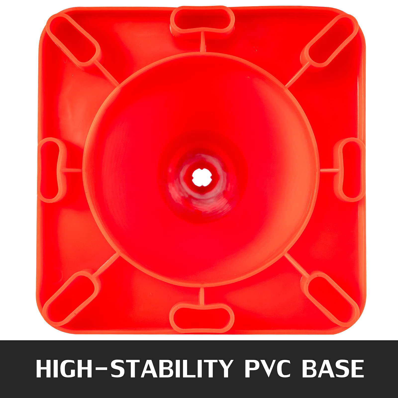Foto 4 | Base De Pvc Traffic Cones Vevor De 18 Pulgadas Con Collares Reflectantes X20 - Venta Internacional.