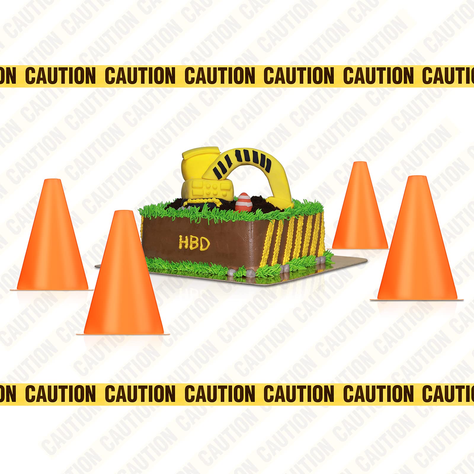 Foto 4 | Set De 11 Artículos Para Fiestas De Cumpleaños De Construction Frienda - Venta Internacional.