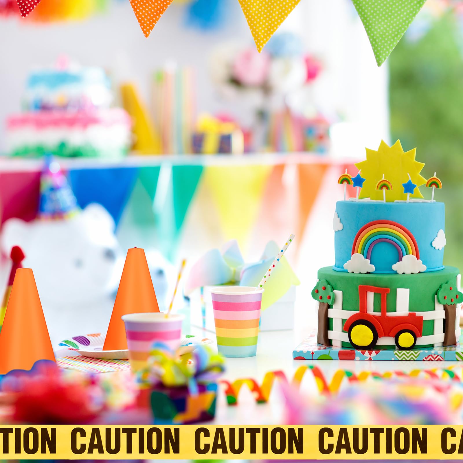 Foto 6 pulgar | Set De 11 Artículos Para Fiestas De Cumpleaños De Construction Frienda - Venta Internacional.
