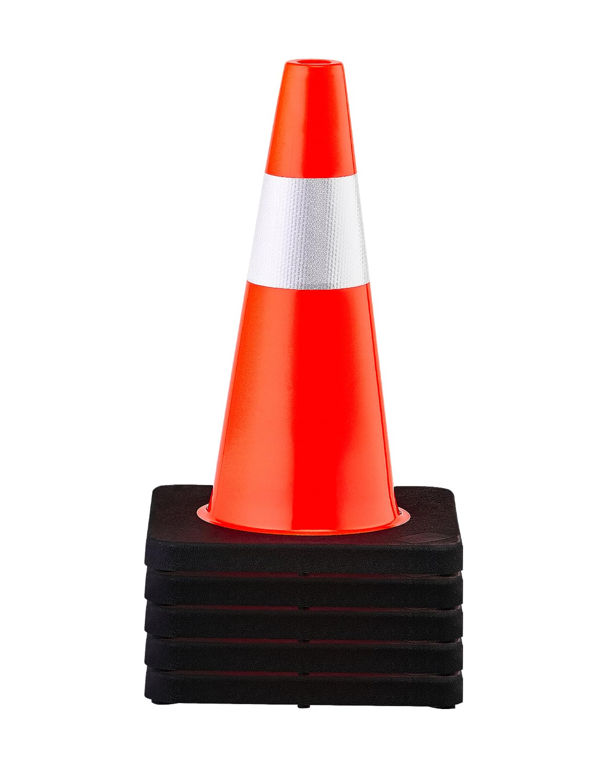 Foto 2 pulgar | Conos De Seguridad Vevor De 45 Cm De Altura, Pvc, Color Naranja, Con Cuello Reflectante - Venta Internacional.