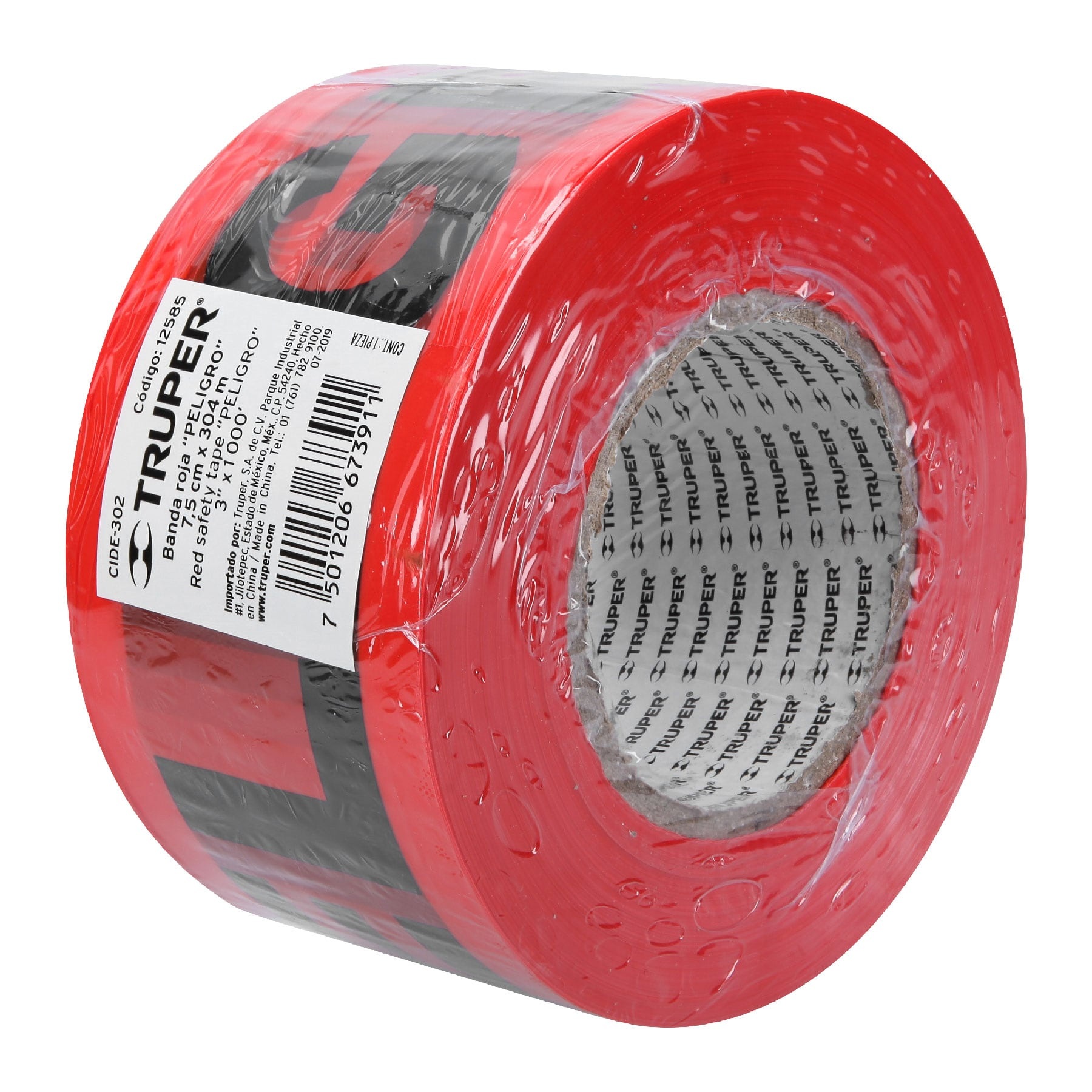 Foto 3 pulgar | Cinta de Seguridad Peligro 304.8 mts Truper 12585 color Rojo