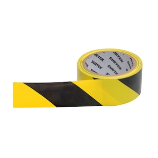 Foto 1 | Cinta Señalización Surtek Amarillo/Negro 18 Metros
