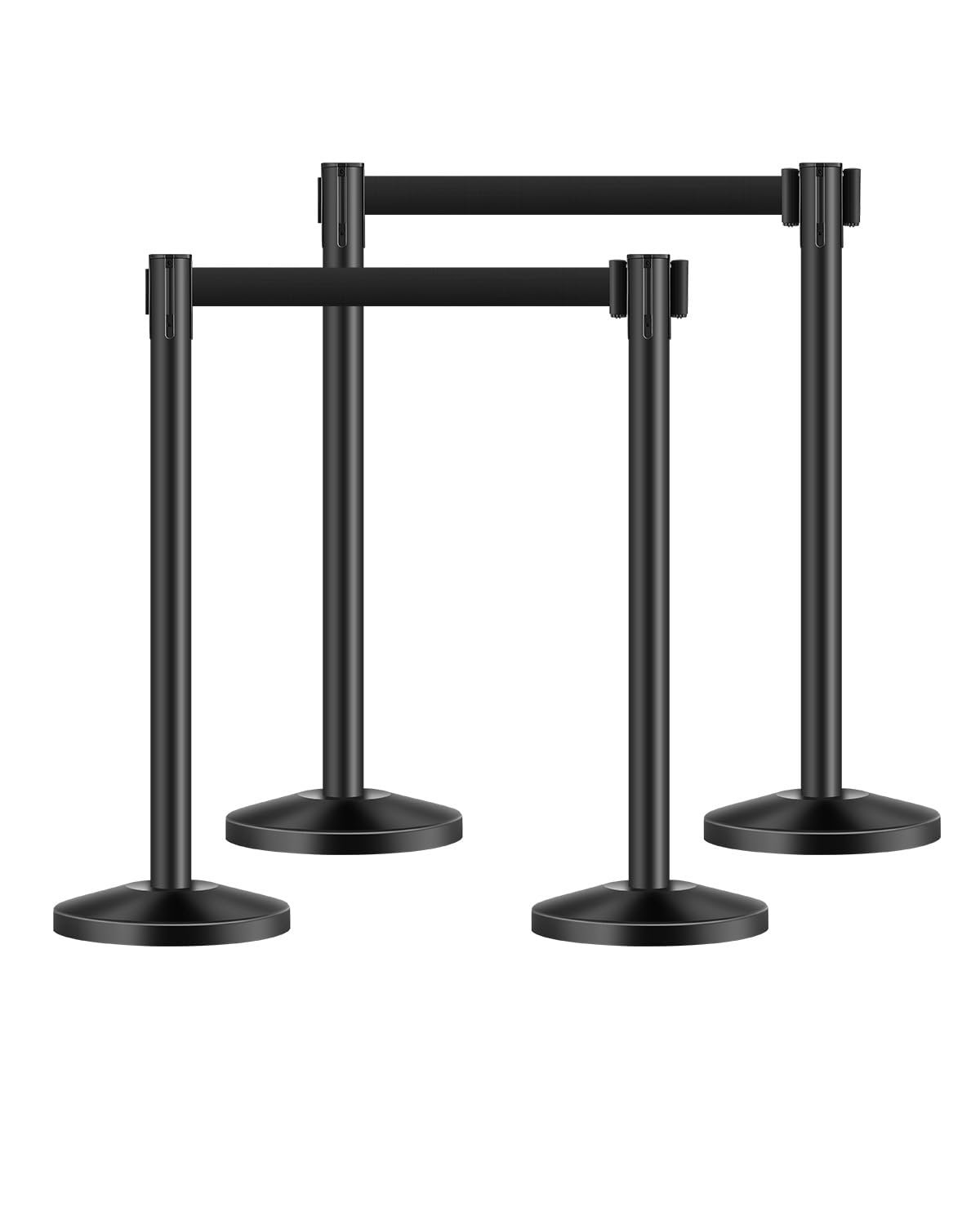 Foto 2 pulgar | Stanchion Vevor De Control De Multitudes Con Correas Retráctiles X4 - Venta Internacional.