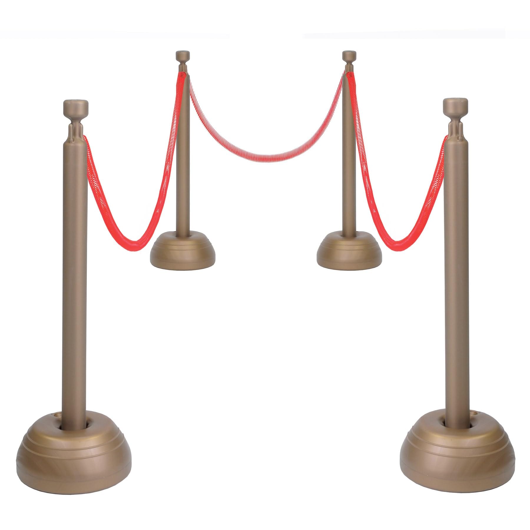 Set Rope Stanchion Beistle Awards Night Vip Party, Rojo Y Bronce - Venta Internacional. $2,834