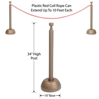 Foto 2 | Set Rope Stanchion Beistle Awards Night Vip Party, Rojo Y Bronce - Venta Internacional.