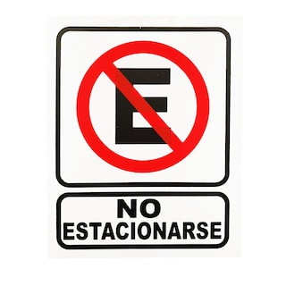 Foto 1 | Letrero Señalética No Estacionarse 25x20cm