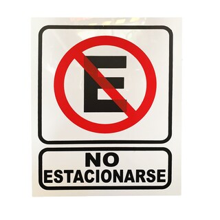 Foto 2 | Letrero Señalética No Estacionarse 25x20cm