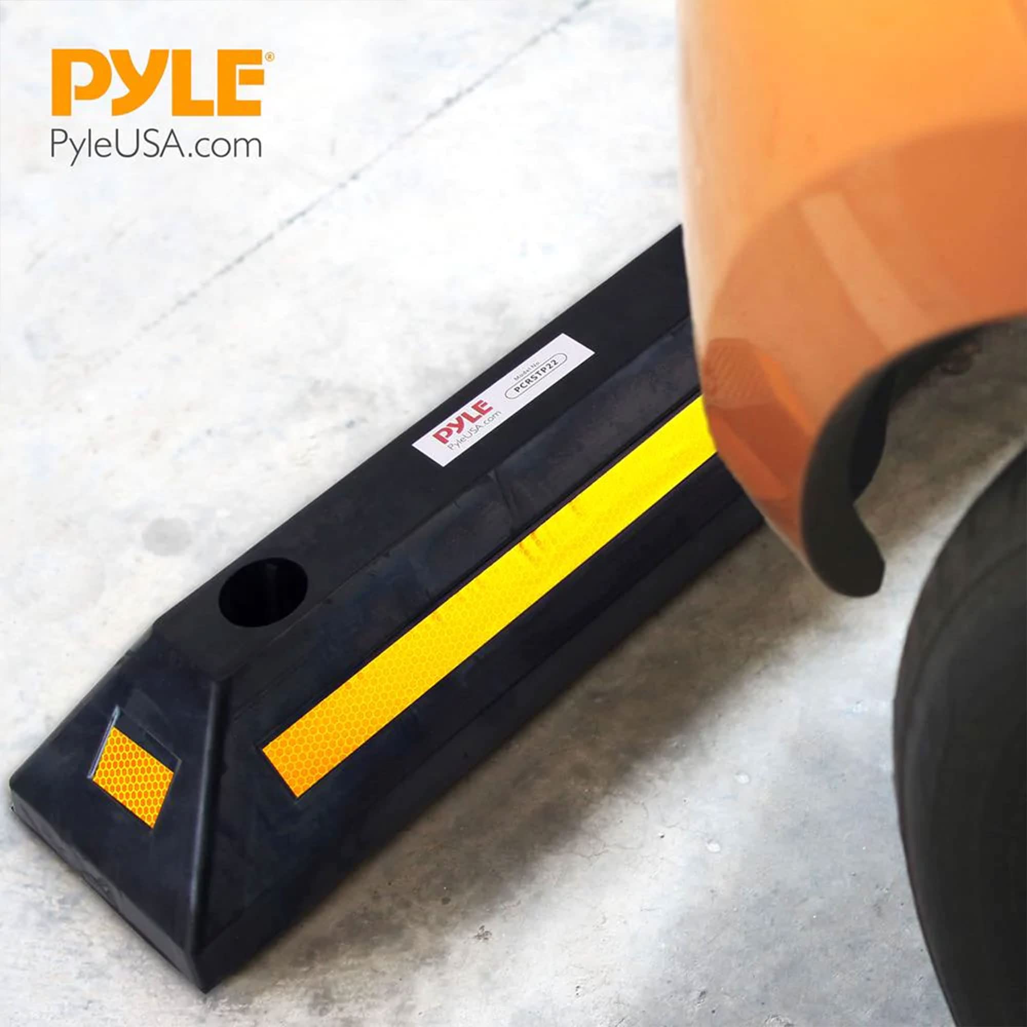 Foto 5 | Tapón De Rueda Pyle Curb De Goma Para Vehículos De Garaje, Paquete De 4 Unidades, Pcrstp1 - Venta Internacional.