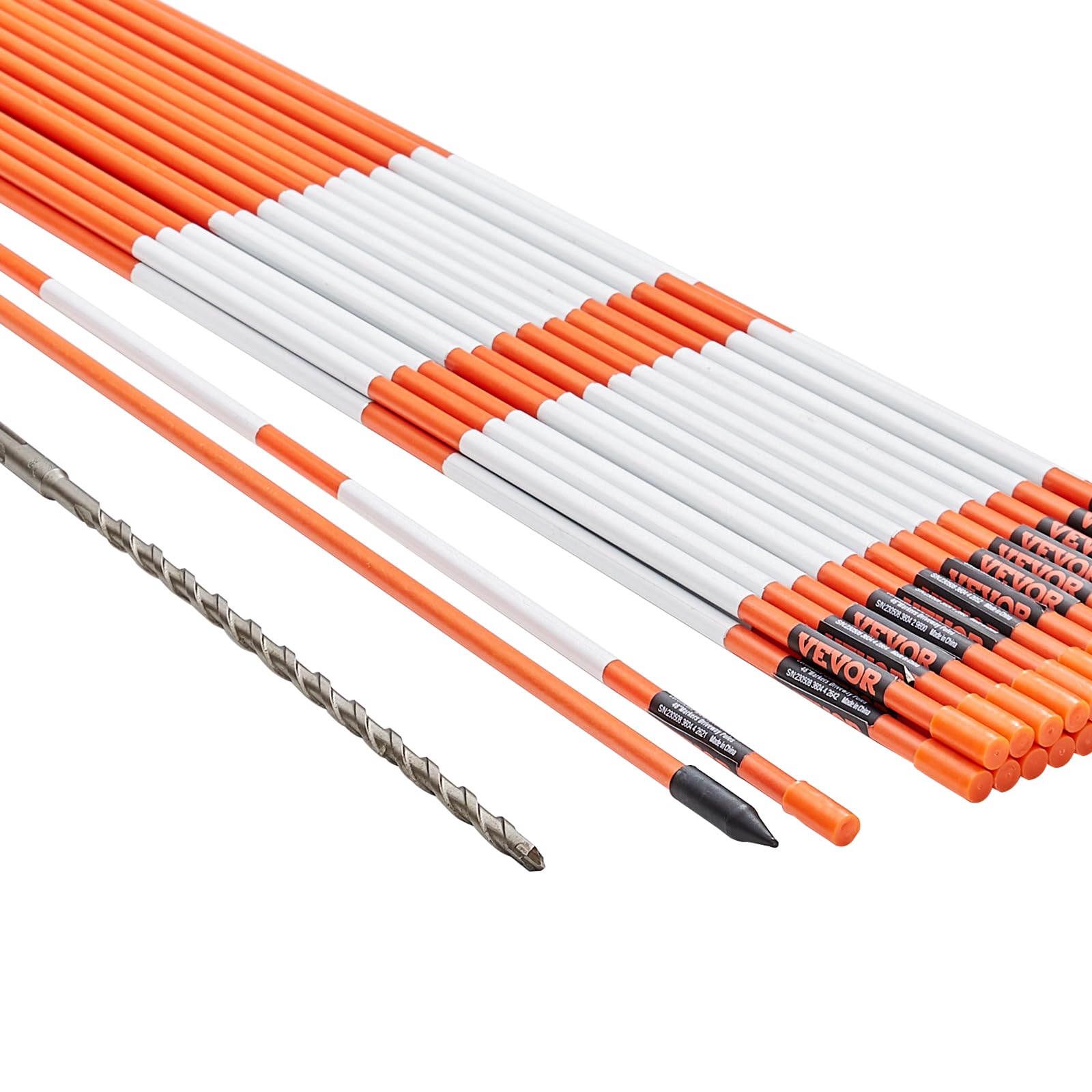 Foto 1 | Barra De Fibra De Vidrio Naranja Driveway Markers Vevor, 50 Unidades, 121,5 Cm - Venta Internacional.