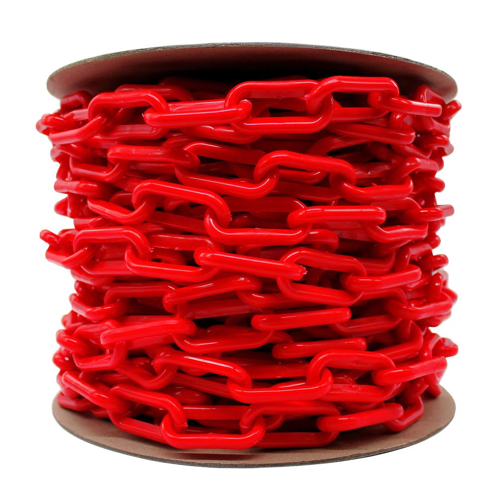 Foto 4 pulgar | Rollo de Cadena Plástica Maple Safe Roja 25 m